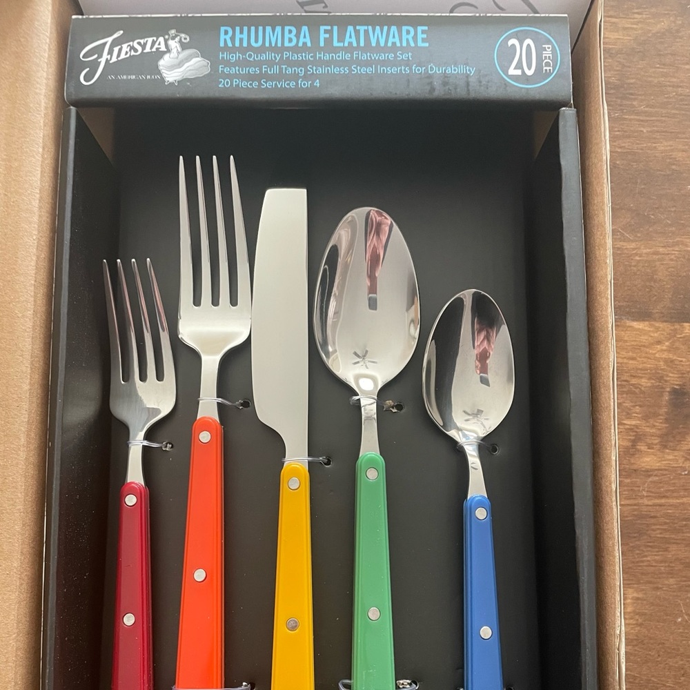 Fiesta 20 piece Rhumba Flatware NIB